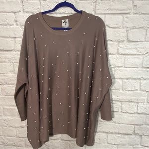 NWT| Rain & Rose Pearl Sweater